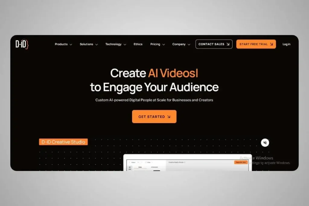 7 Best AI Video Creation Tools 2025 7 D-ID – AI-Powered Talking Avatars & Video Generation