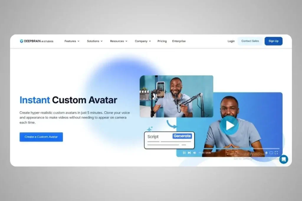 7 Best AI Video Creation Tools 2025 3 DeepBrain AI Studio – The AI-Powered Virtual Presenter